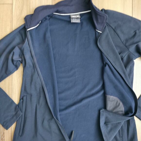 Jack Wolfskin Fleece Jacket JWP Dynamic Navy Full Zip Sweater Women Sz XL - Picture 6 of 10